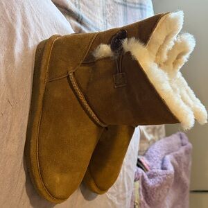 Bearpaw Suede Shearling Boots